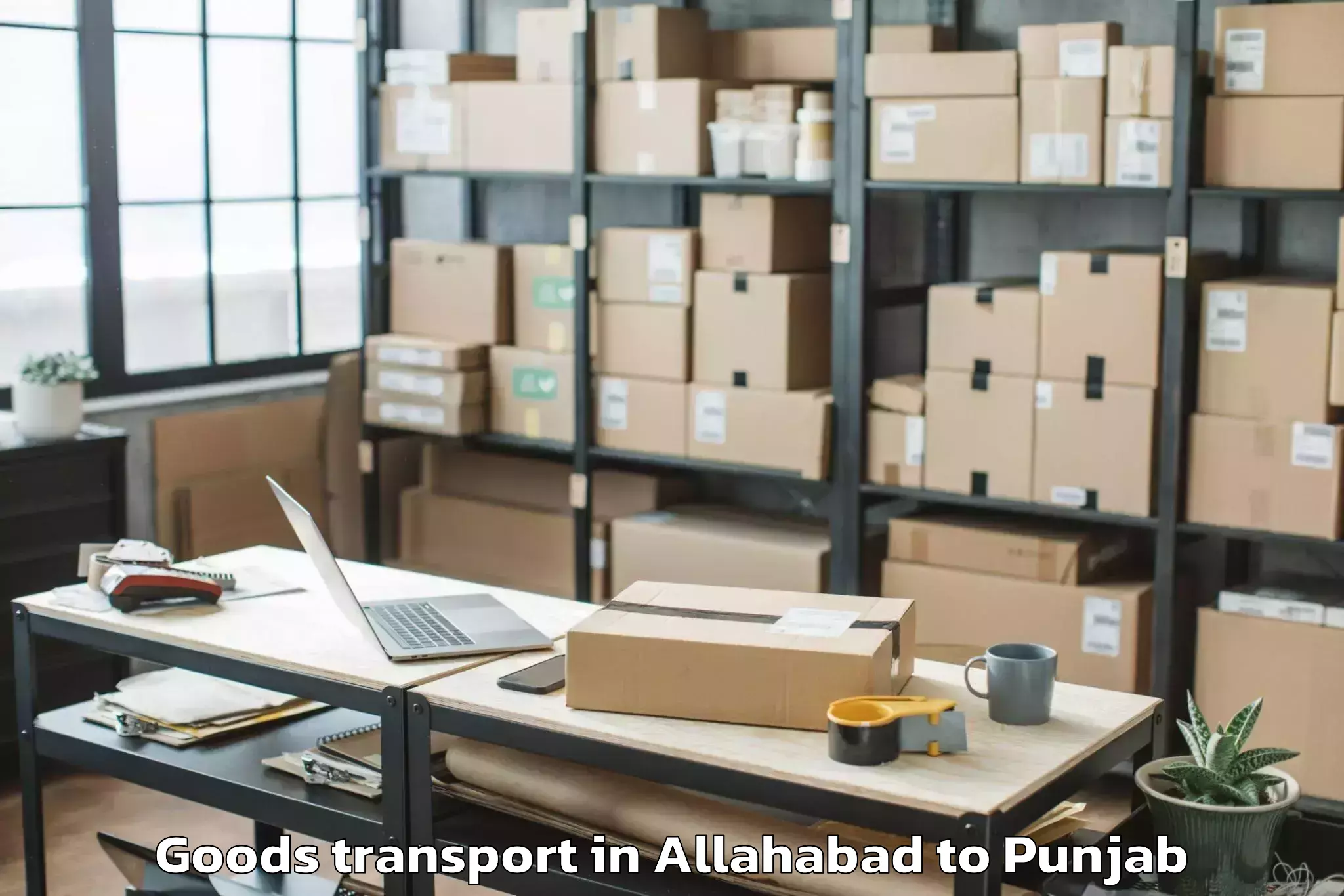 Easy Allahabad to Jandiala Guru Goods Transport Booking